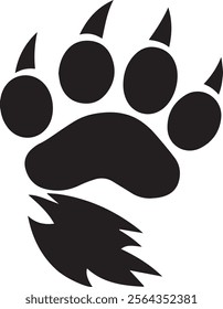 Cat or dog paw icon. Paw icon. Dog, cat paw icon. Zoo, vet logo element. Vector illustration.