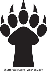 Cat or dog paw icon. Paw icon. Dog, cat paw icon. Zoo, vet logo element. Vector illustration.