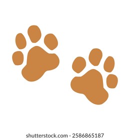 Cat or dog paw icon. Paw icon. Dog, cat paw icon. Zoo, vet logo element. Paw print vector symbol. Vector illustration isolated on white background