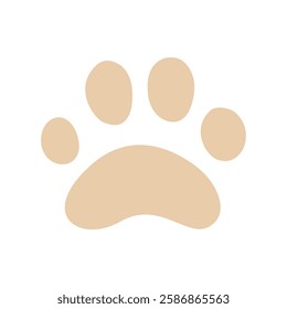 Cat or dog paw icon. Paw icon. Dog, cat paw icon. Zoo, vet logo element. Paw print vector symbol. Vector illustration isolated on white background