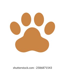 Cat or dog paw icon. Paw icon. Dog, cat paw icon. Zoo, vet logo element. Paw print vector symbol. Vector illustration isolated on white background