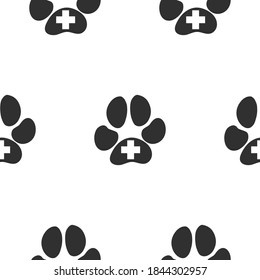 	
Cat Dog Paw Pattern Icon Medical Print Pet Vector	