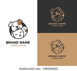 Cat And Dog Pet Store Logo