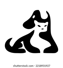 cat dog petshop vector illustration