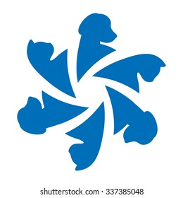 cat and dog photography logo vector.