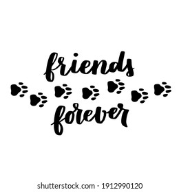 Afiche en blanco y negro con frases de gato y perro. Citas inspiradoras sobre gatos, perros y mascotas domésticas. Frases escritas a mano sobre la adopción de mascotas. Adopta un perro o un gato.