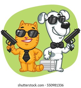 Cat and Dog Super Spy Keep Weapons Case