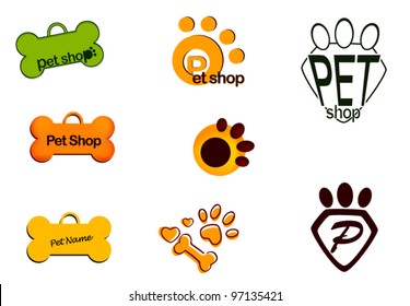 cat and dog tags and icons