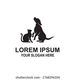 Cat and dog vector signs and logo. Vector logo for veterinary clinic.logo for a pet shop.