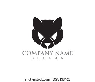 Cat and Dog vector silhouettes logo 
