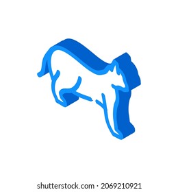 cat domestic animal isometric icon vector. cat domestic animal sign. isolated symbol illustration