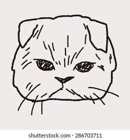 cat doodle drawing