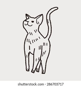 cat doodle drawing