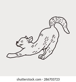 cat doodle drawing