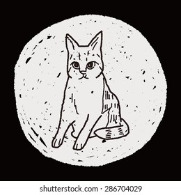 cat doodle drawing