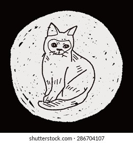 cat doodle drawing