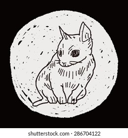 cat doodle drawing