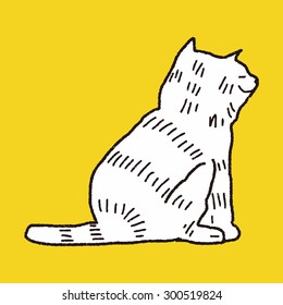 cat doodle drawing
