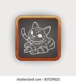 cat doodle drawing