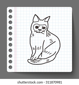 cat doodle drawing