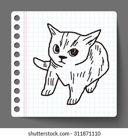cat doodle drawing