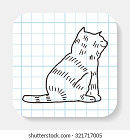 cat doodle drawing