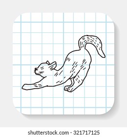cat doodle drawing