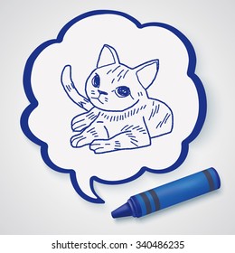 cat doodle drawing