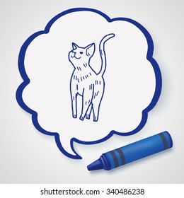 cat doodle drawing