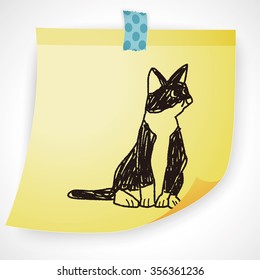 cat doodle drawing