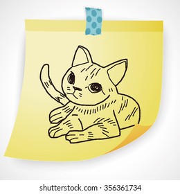 cat doodle drawing