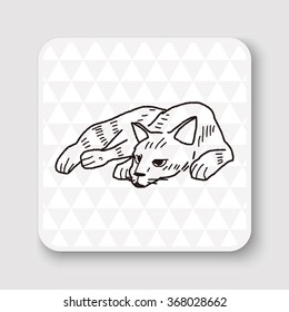 cat doodle drawing