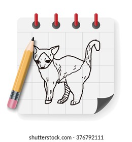 cat doodle drawing