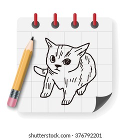 cat doodle drawing