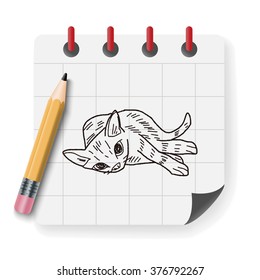 cat doodle drawing