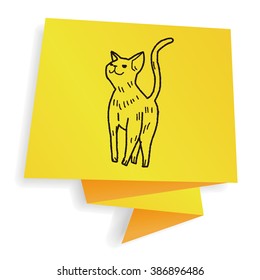 cat doodle drawing