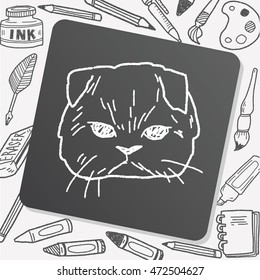 cat doodle drawing