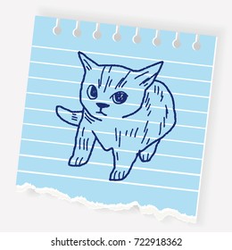 cat doodle drawing