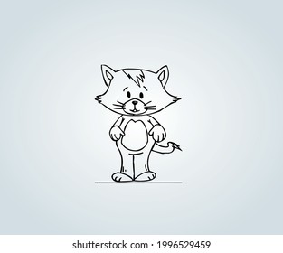 Zeichnen von Katzen für Kinderillustrationen