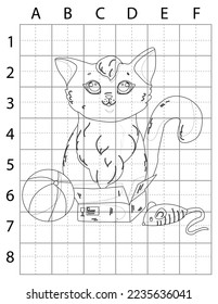 Cat Drawing Page, Cute Cat Coloring Pages for Coloring Books, Outline Cat, Cat Vector, Cats
