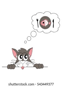 cat dream fish