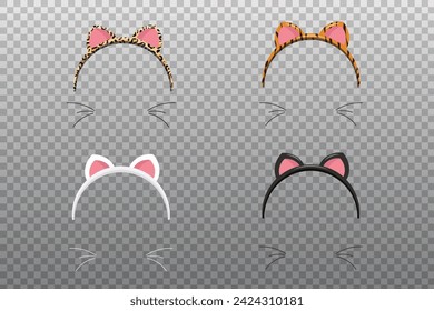 cat ear headband in vector