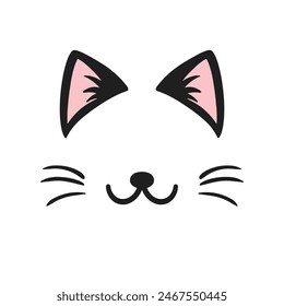 Cat ears cute illustration icon