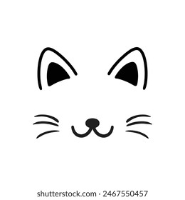 Cat ears cute illustration icon