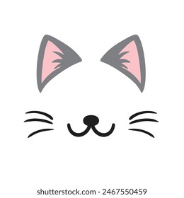 Cat ears cute illustration icon