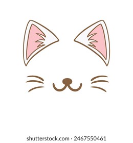 Cat ears cute illustration icon