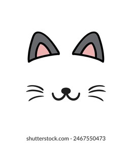 Cat ears cute illustration icon
