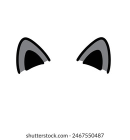 Cat ears cute illustration icon
