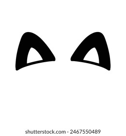 Cat ears cute illustration icon