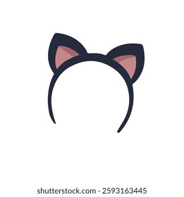 Cat Ears Headband, Hand Drawn Vector Illustration